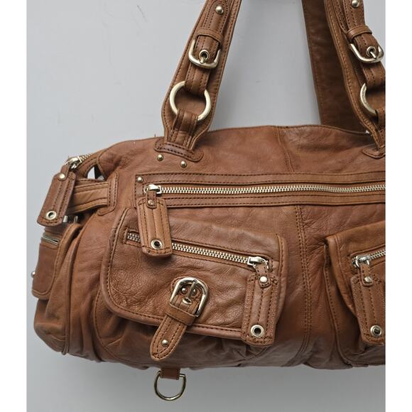 Junior Drake Gretchen Lamb Leather Tote, Satchel, Purse. Shoulder Bag - Picture 2 of 16